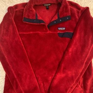 Patagonia Fleece Quarter Button Down Sweater**